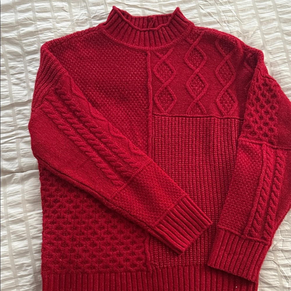 American Eagle Outfitters Ruby Patchwork Crewneck… - image 1